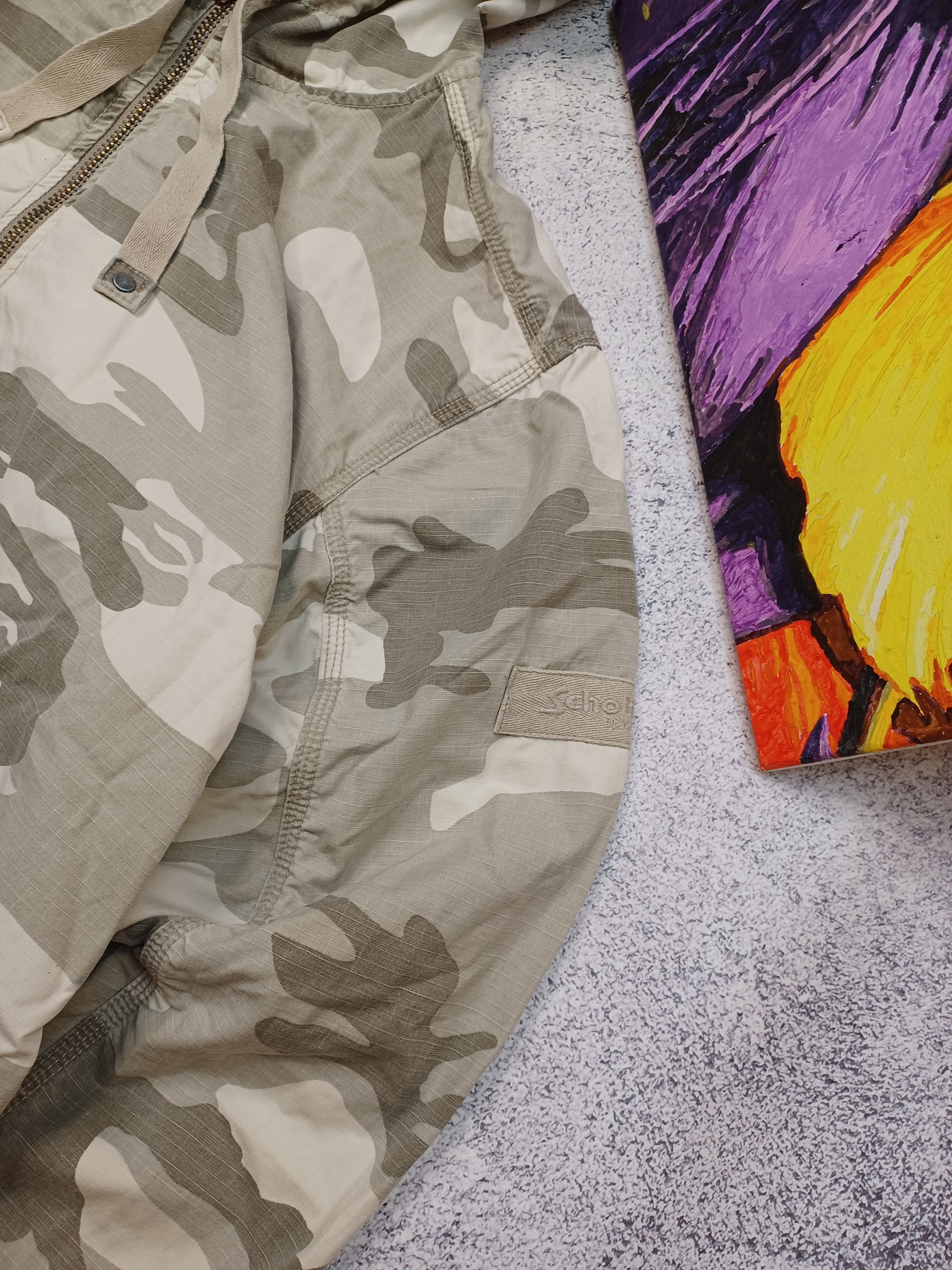Schott × Vintage Crazy Camo Schott NYC Jacket Size US L / EU 52-54 / 3 - 6 Thumbnail