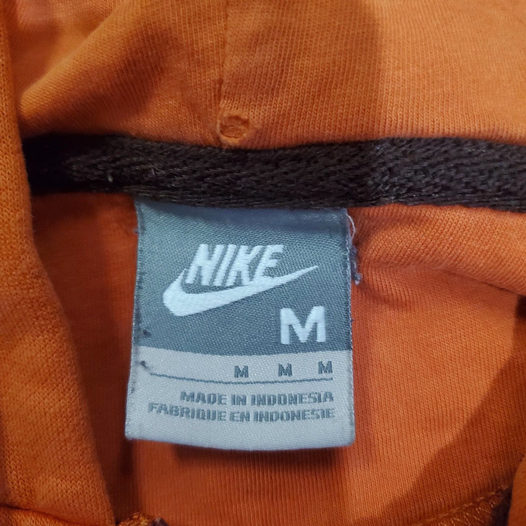 Nike Nike Hoodie Mens Medium Orange Full Zip Fleece Swoosh Logo Graphic Sweatshirt Size US M / EU 48-50 / 2 - 7 Thumbnail