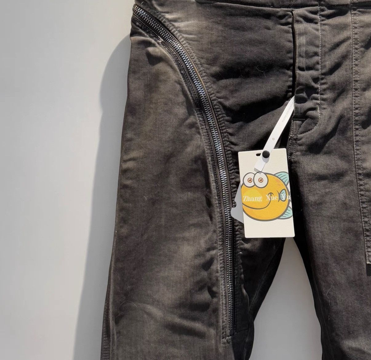 Rick Owens Rick Owens DRKSHDW 24SS Side-Zip Waxed Finish Long Pants Size US 36 / EU 52 - 2 Thumbnail