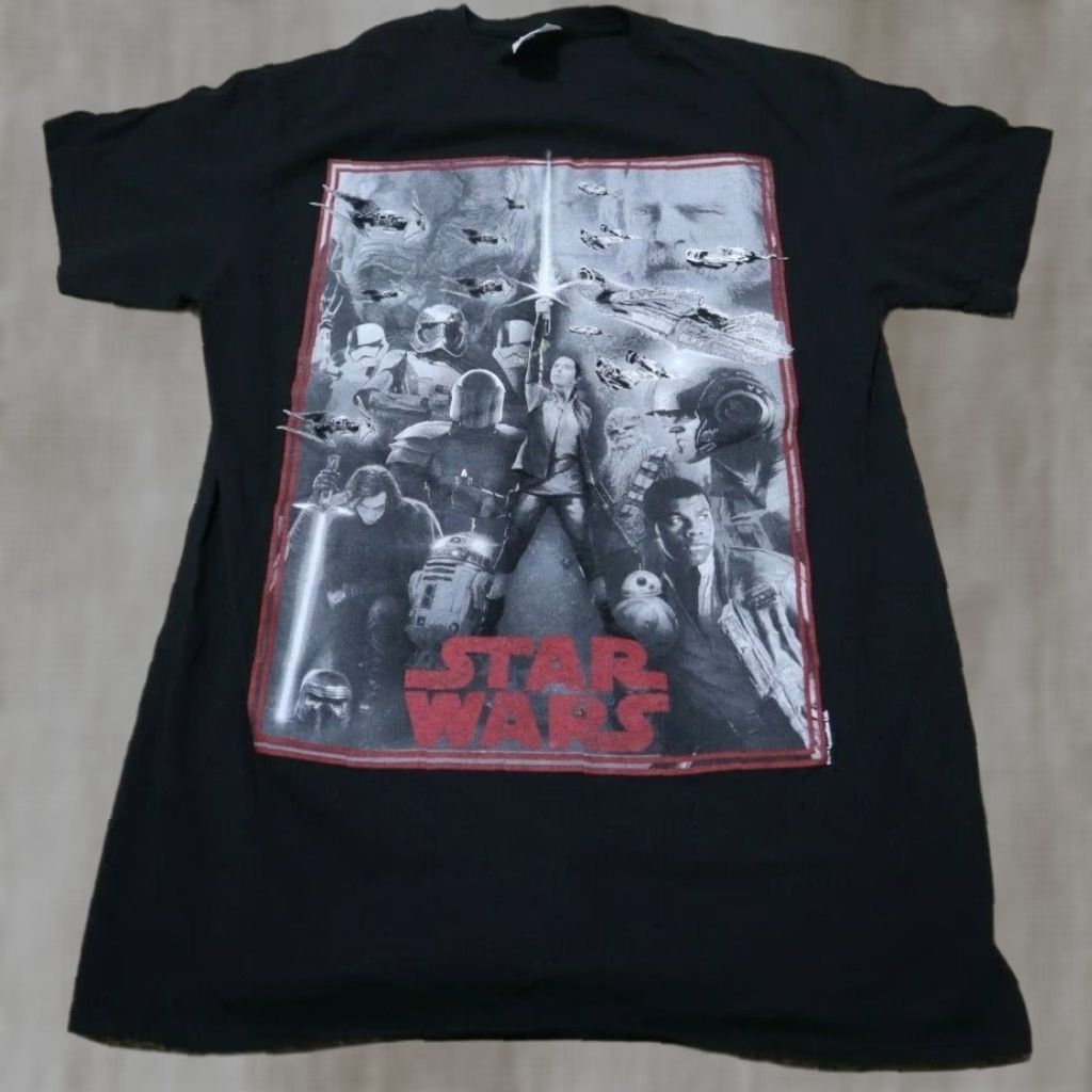 Star Wars STAR WARS LUCASFILM GRAPHIC T-SHIRT SHIRT MEDIUM BLACK MEN T-Shirt Graphic Tee Star Wars Graphic Tee Mens Medium Black Star Wars T-Shirt Size US M / EU 48-50 / 2 - 1 Thumbnail