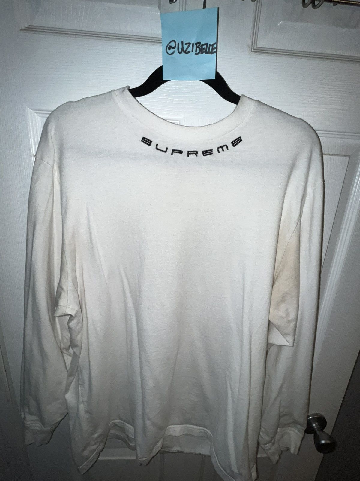 Supreme Supreme collar logo long sleeve tee Size US L / EU 52-54 / 3 - 1 Preview