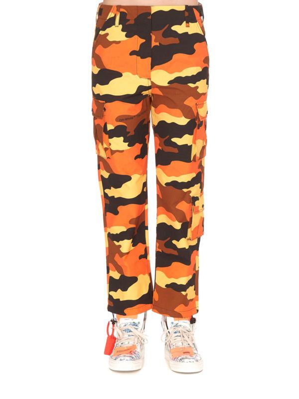 Off-White o1y1225 Cargo Casual Pant in Multicolor Size 28" / US 6 / IT 42 - 4 Thumbnail