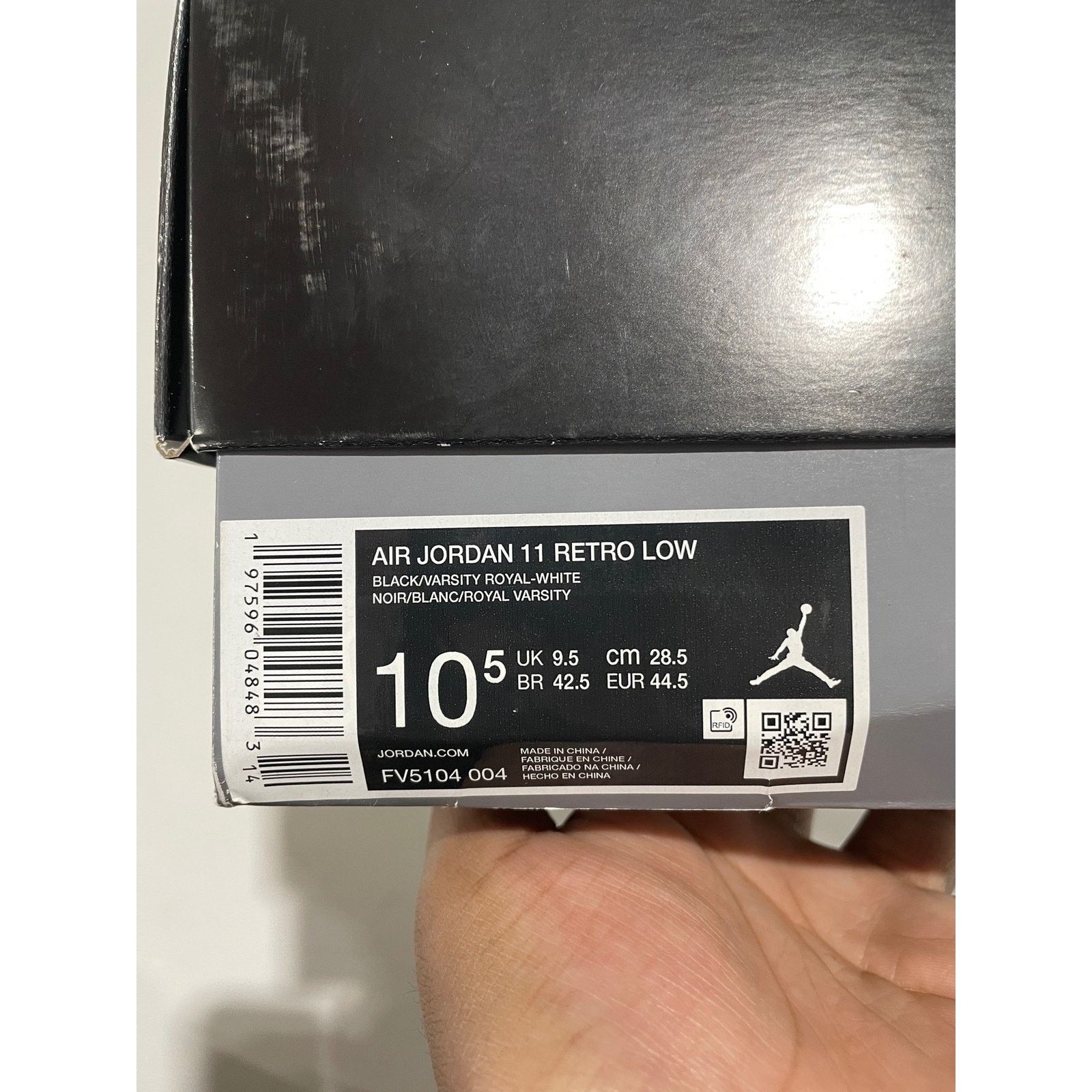 Nike JORDAN 11 RETRO LOW SPACE JAM SIZE 10.5 PREOWNED Size US 10.5 / EU 43-44 - 6 Thumbnail