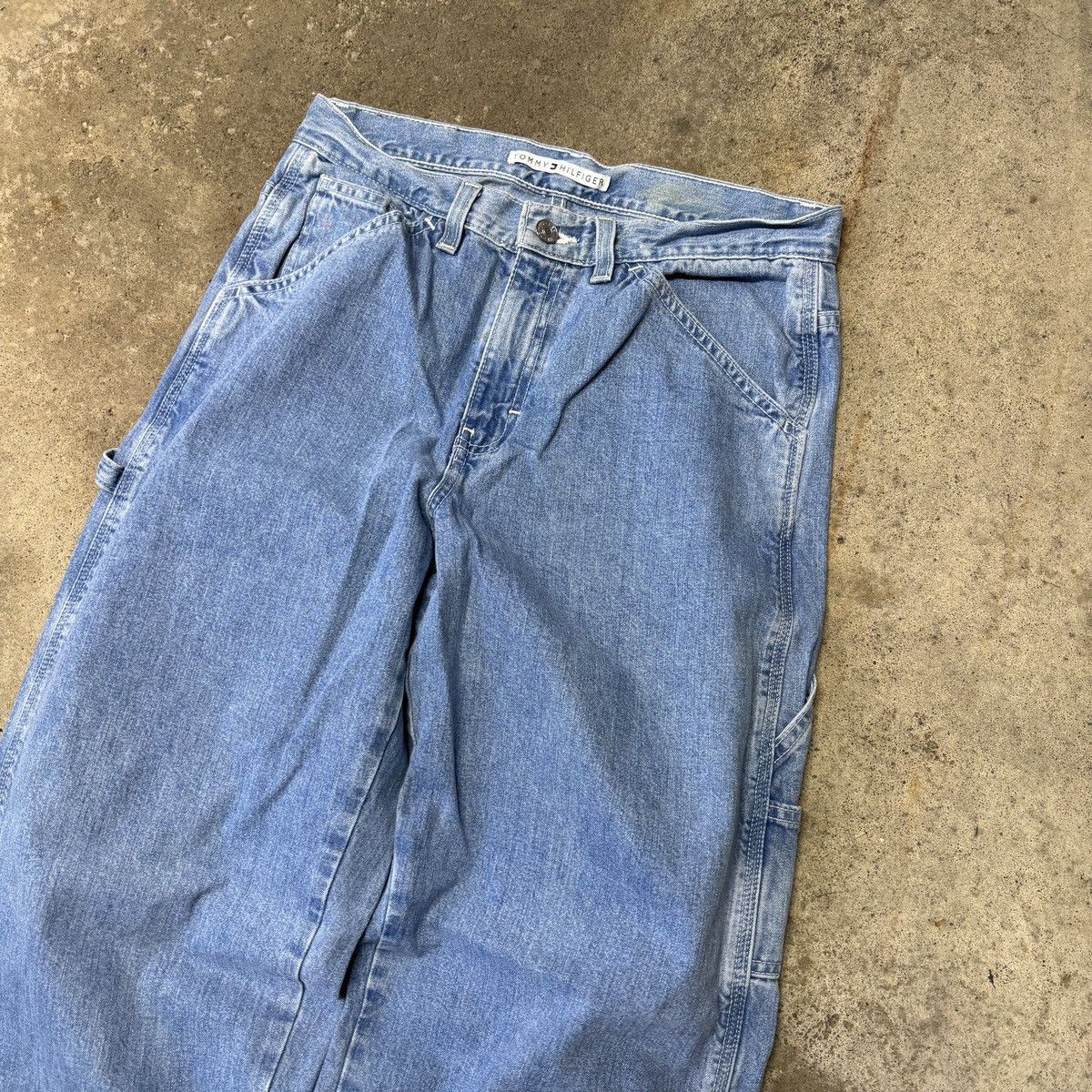 Vintage Tommy Jeans Faded Light Wash Baggy Jeans Grunge Skater Size US 28 / EU 44 - 10 Thumbnail