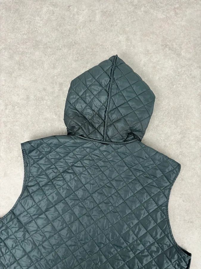 Dolce & Gabbana 2010s Dolce & Gabbana Dark Green Quilted Hooded Nylon Vest Size US M / EU 48-50 / 2 - 6 Thumbnail