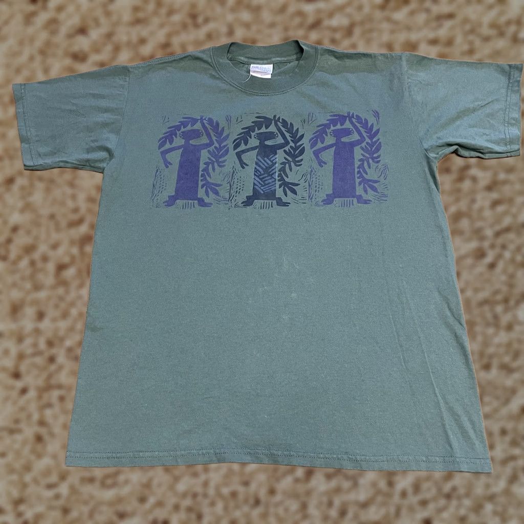 Gildan Gildan Shirt Mens Medium Green Molokai Hawaii Tribal Graphic Tee Ultra Cotton Size US M / EU 48-50 / 2 - 1 Thumbnail