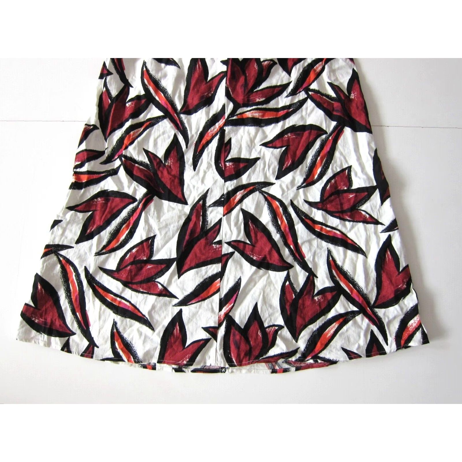 Vintage VINTAGE NYCC New York Clothing Co. Linen Rayon Floral Button Down A-Line Skirt XL Size 40" / US 18 - 6 Thumbnail