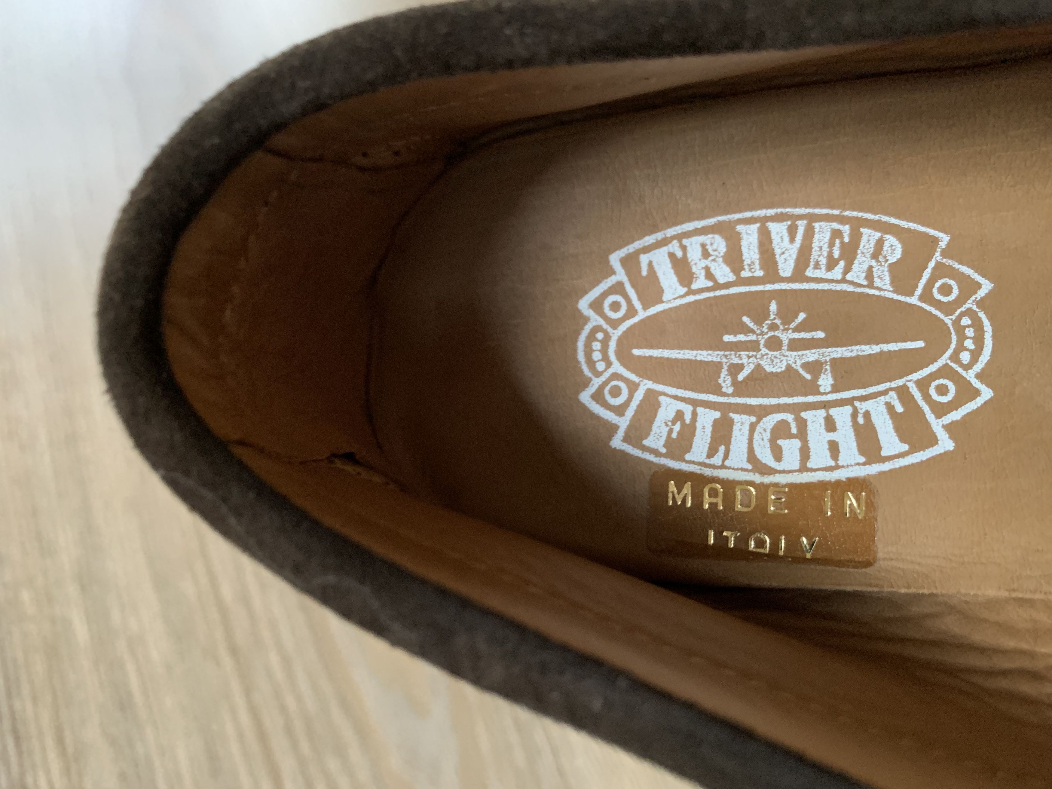 Vintage Triver Flight Brown Suede Mocassins Loafers Size US 8 / EU 41 - 10 Thumbnail