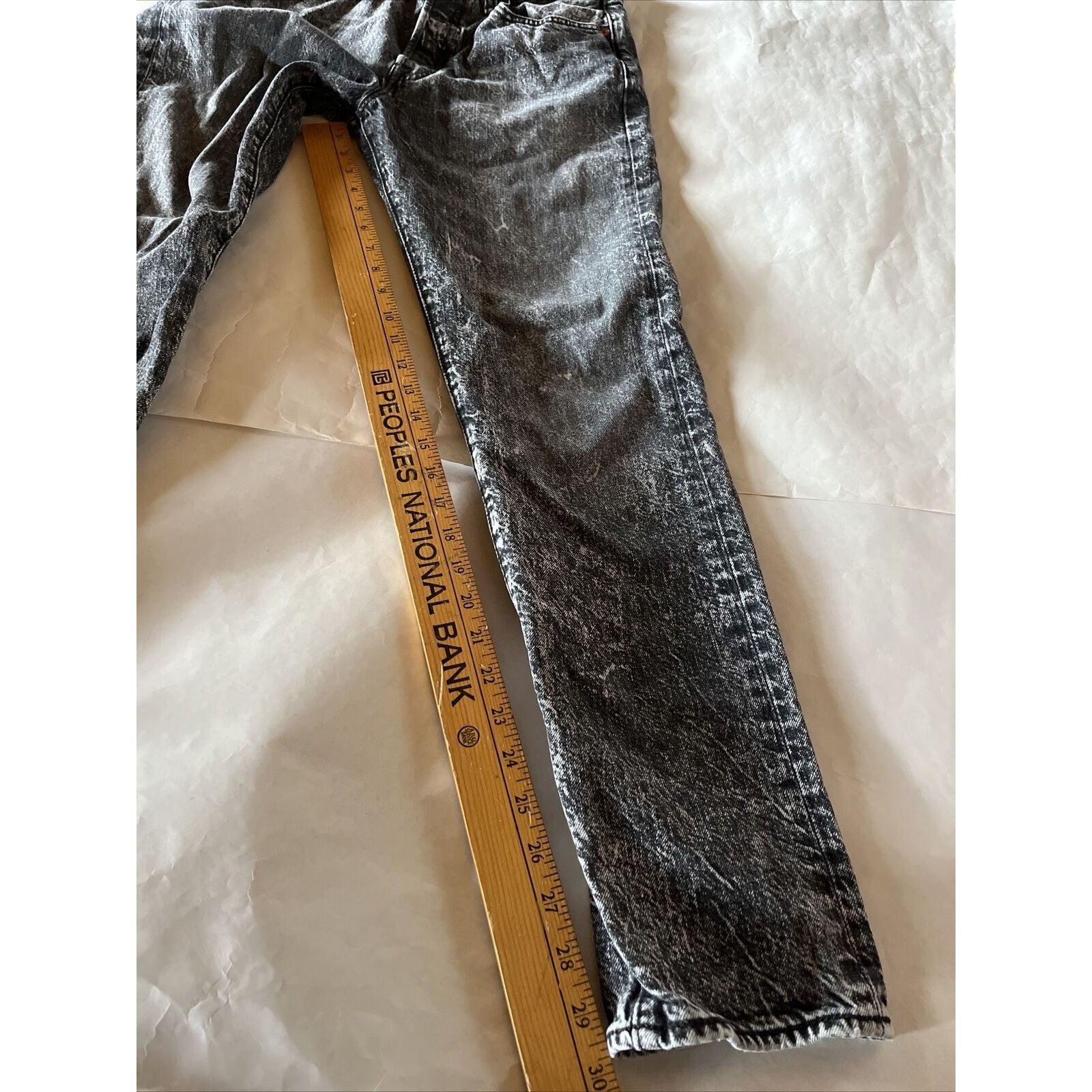 Levi's Levis 501 CT Jeans 29x32 Grey Taper Denim Cotton Button Fly Size US 29 - 5 Thumbnail