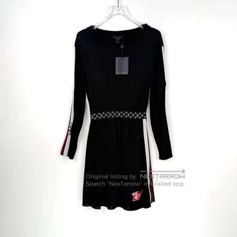 Louis Vuitton Louis Vuitton Black badge logo floral waist dress Size S / US 4 / IT 40 - 3 Thumbnail