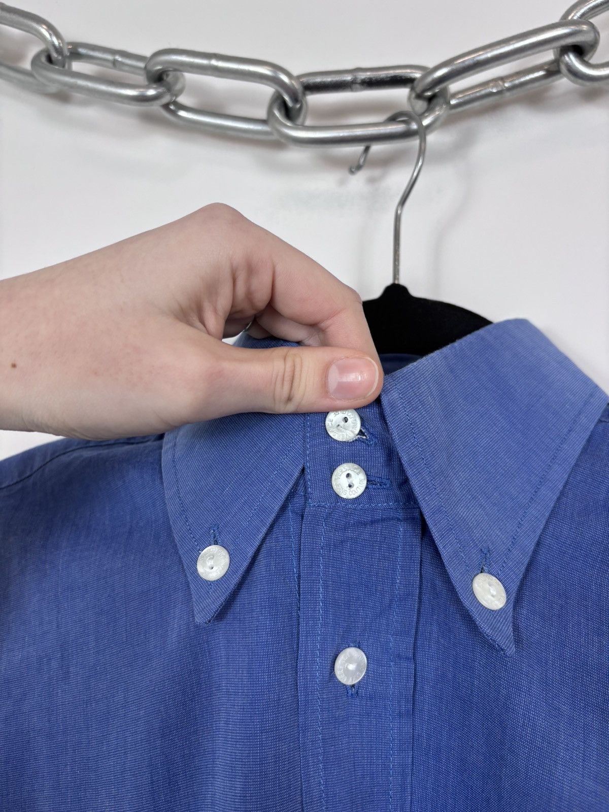Versace Jeans Couture Vintage Versace Jeans Couture Men’s Blue Long Sleeve Shirt Size US M / EU 48-50 / 2 - 4 Thumbnail