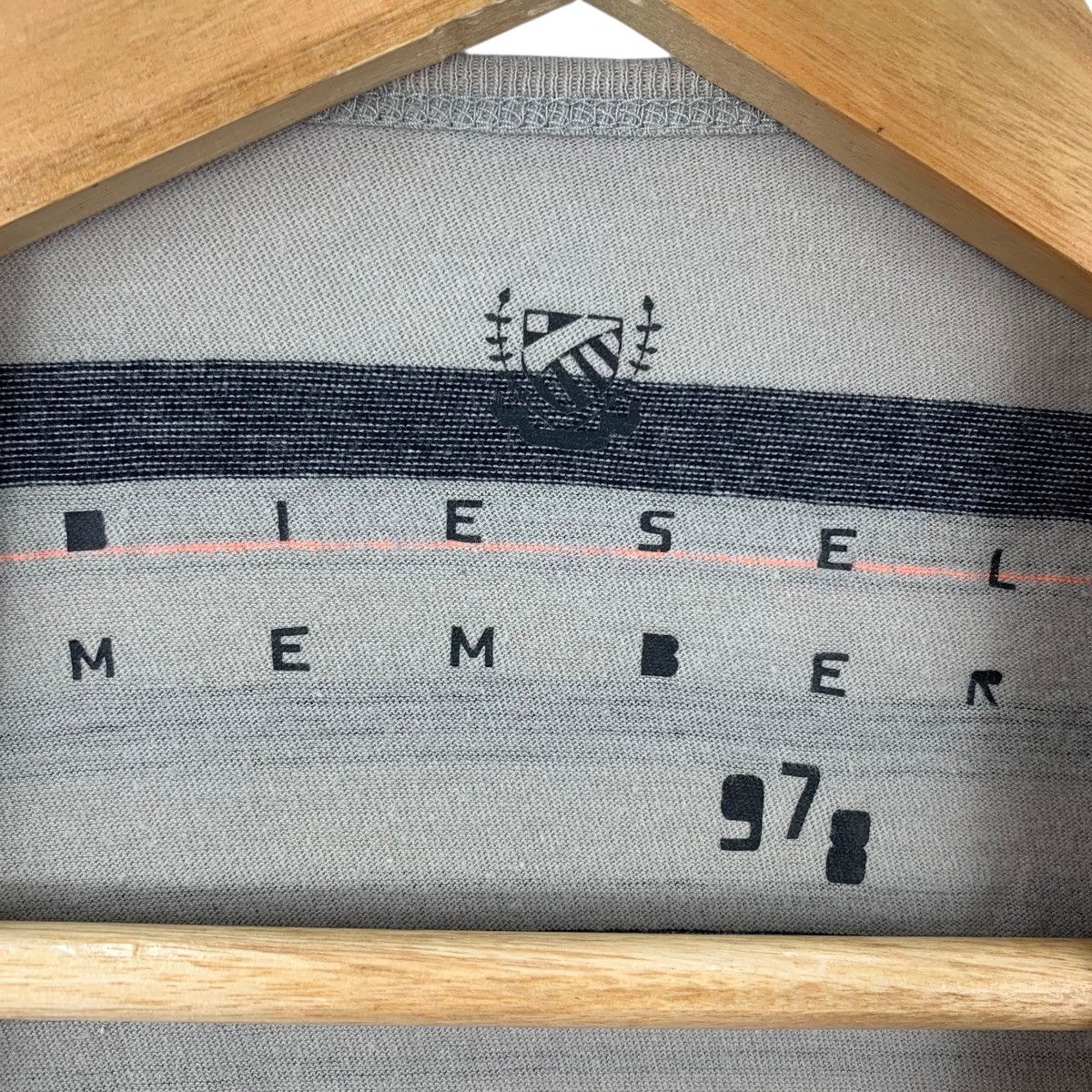 Diesel DIESEL MEMBER 978 Varsity Industry Overprint Tshirt Size US S / EU 44-46 / 1 - 6 Thumbnail