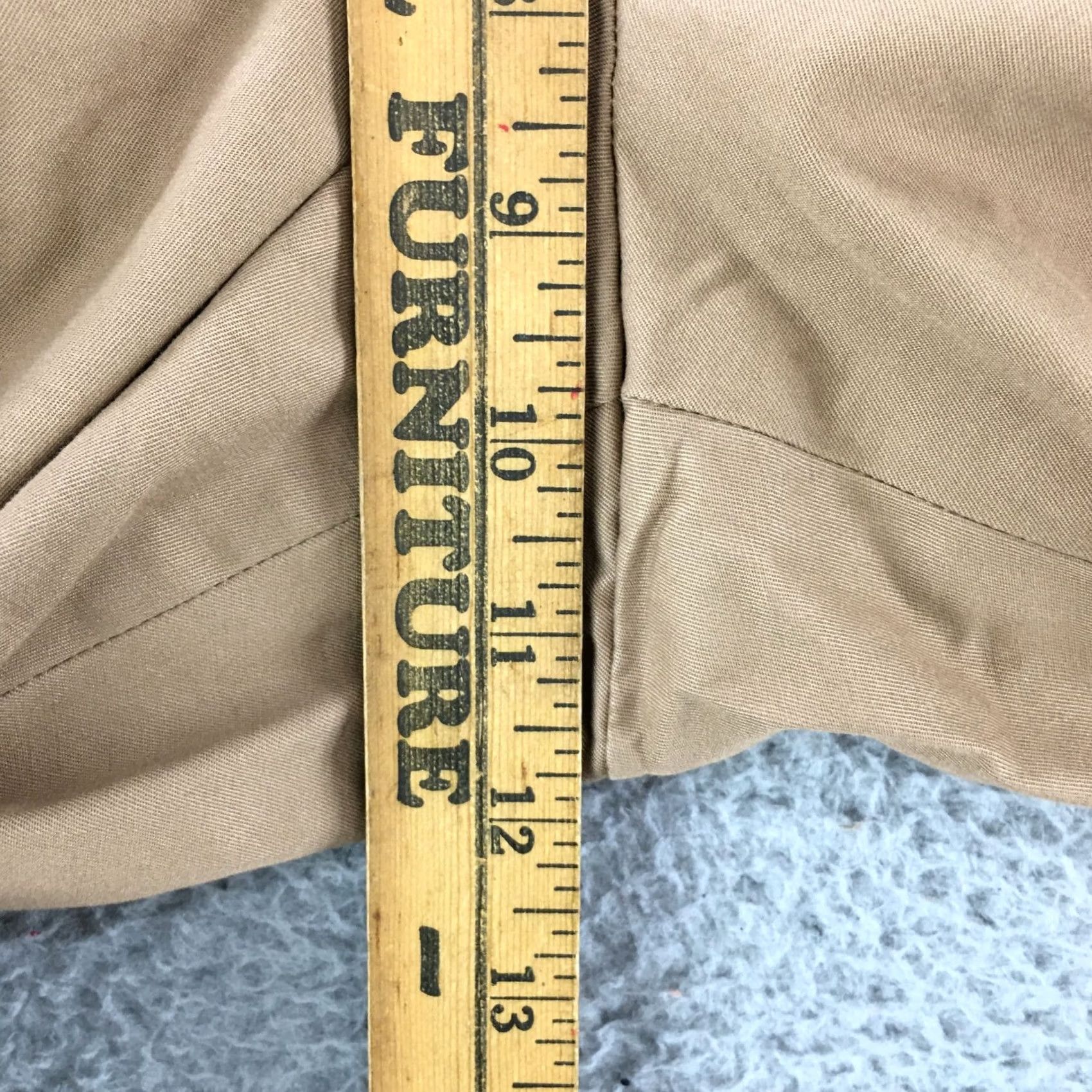 Talbots Talbots Signature Capri Cropped Pants Womens 12P Beige Mid Rise Zip Fly Casual Size 34" / US 12 / IT 48 - 7 Thumbnail