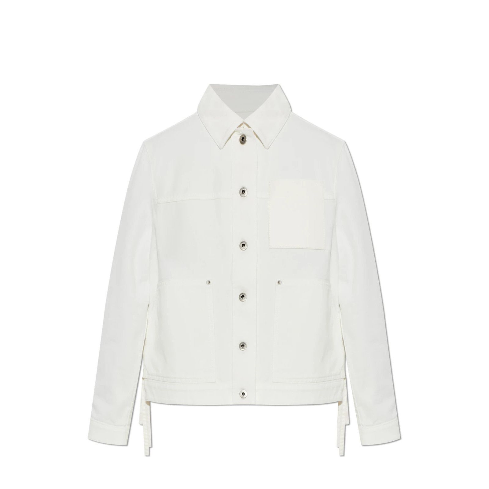 Loewe LOEWE White Denim Jacket With Side Slit New & Authentic (Wom Size XS / US 0-2 / IT 36-38 - 1 Preview