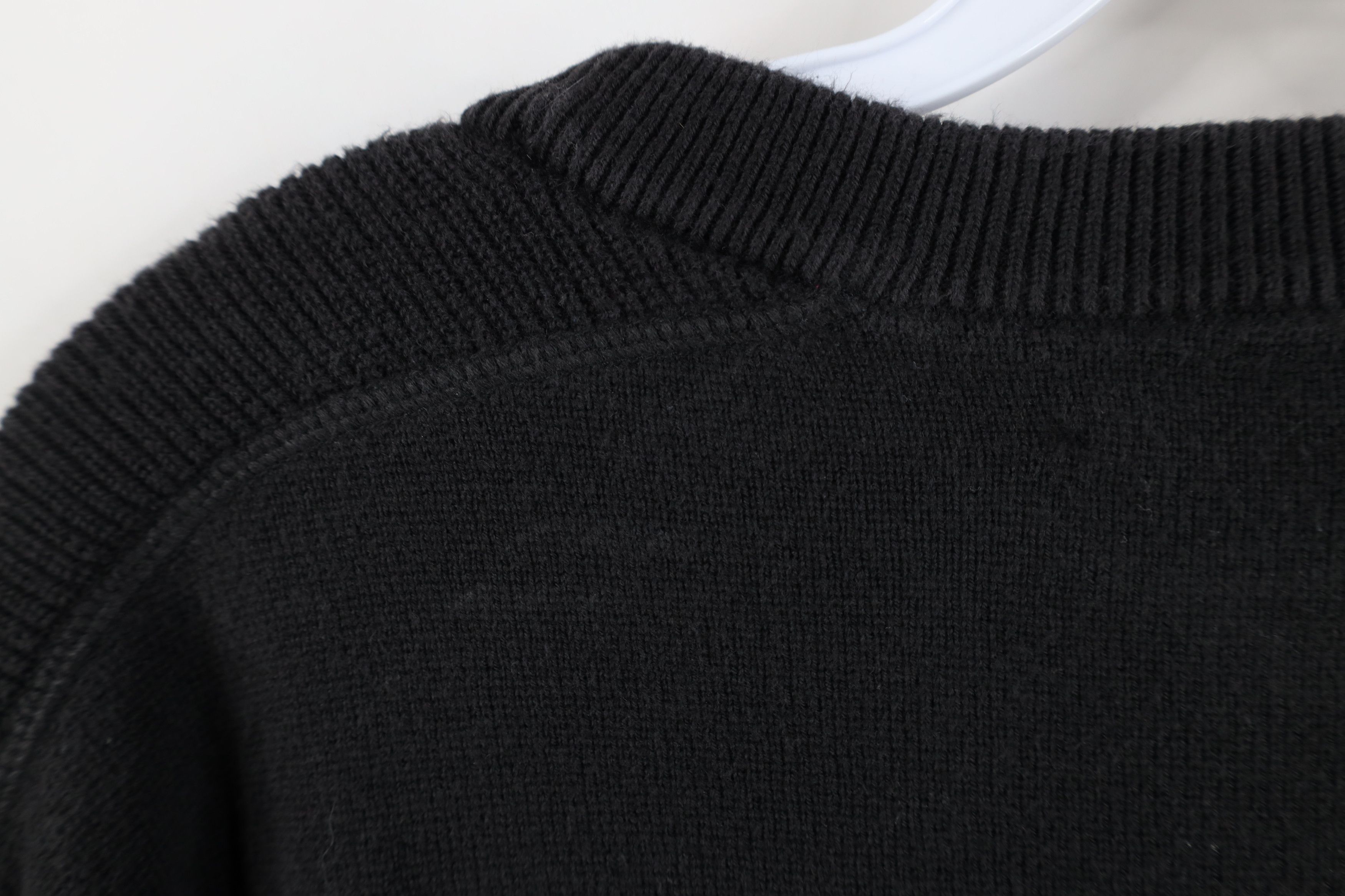 Vintage Vintage 90s Y2K Streetwear Fit Cotton Knit Sweater Black Size US XL / EU 56 / 4 - 7 Thumbnail