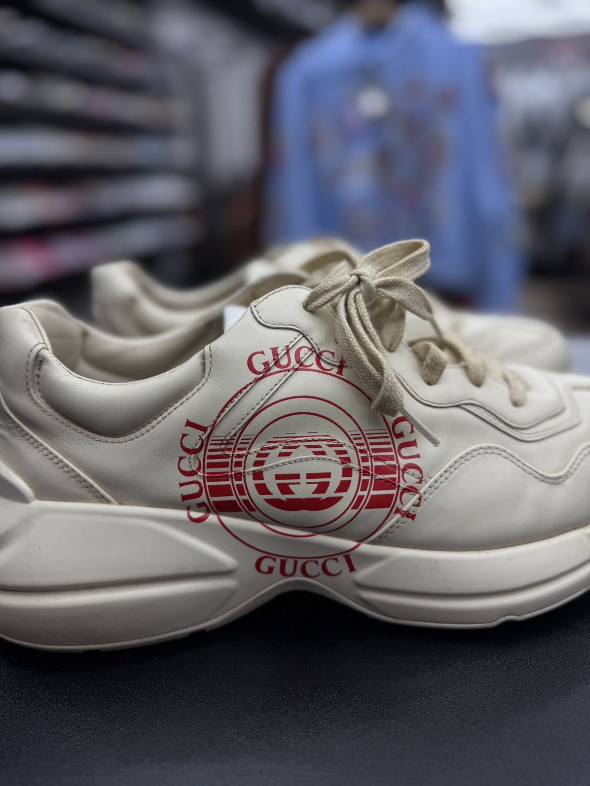 Gucci Gucci Rhyton Sneakers Size 11.5G/12US Size US 12 / EU 45 - 7 Thumbnail
