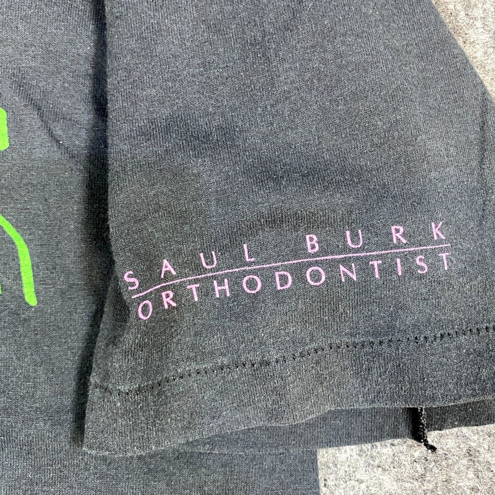 Vintage VINTAGE American Vintage T-Shirt Men's M Black Orthodontist Stitch Funny Short Sleeve Made in USA Shirts Mens Size US M / EU 48-50 / 2 - 4 Thumbnail