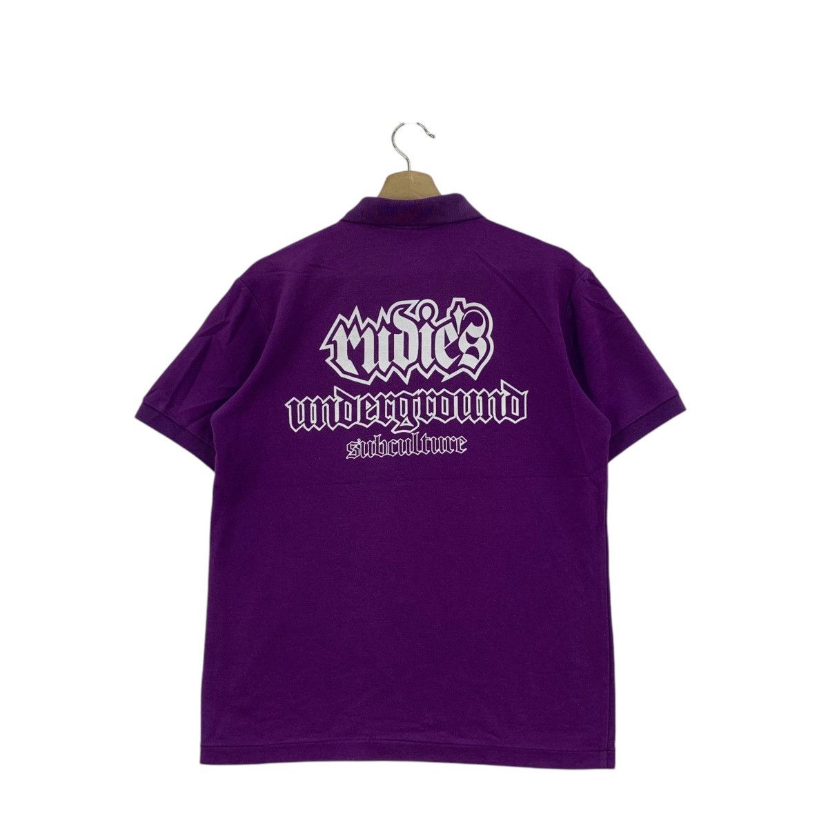 Vintage RUDIES UNDERGROUND SUBCULTURE Polo Tee Shirt Top Japan Size US M / EU 48-50 / 2 - 6 Thumbnail