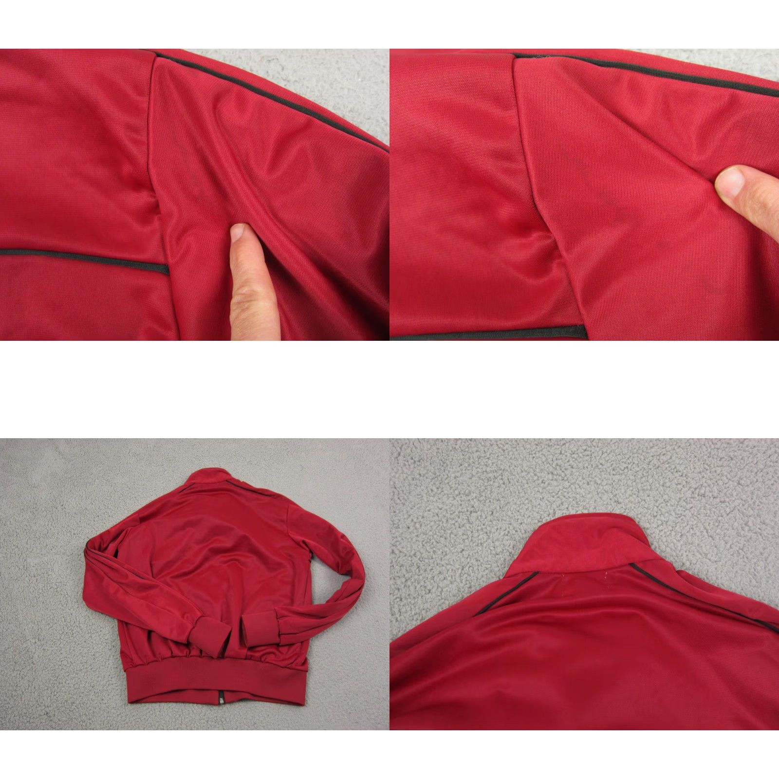 Vintage Vintage Sweatshirt Mens M Red Knit Full Zip High Neck Pullover USA All Seasons Vintage 90s Theme USA Mens M Red Knit Full Zip High Neck Sweatshirt Size US M / EU 48-50 / 2 - 9 Thumbnail