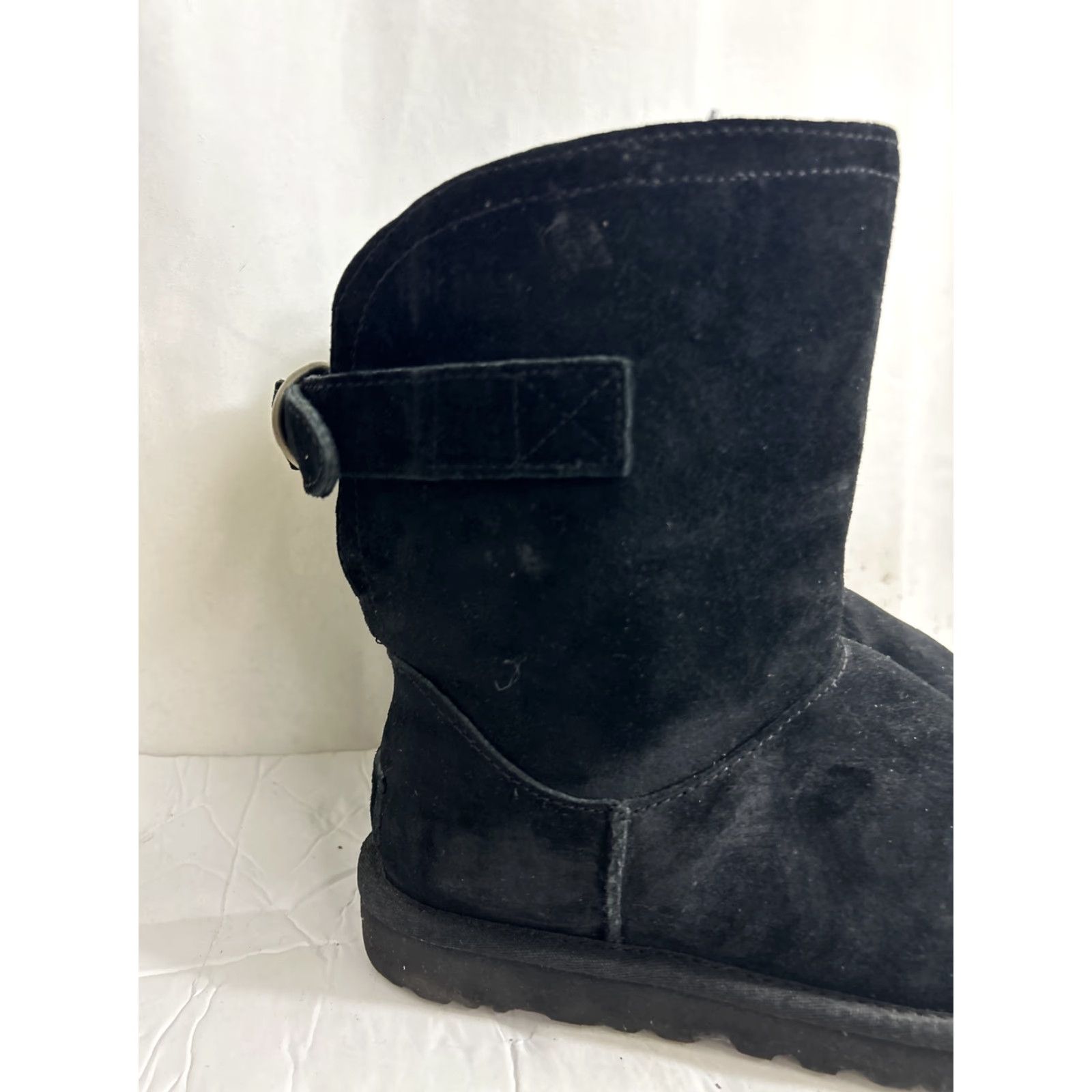 Ugg UGG Australia Remora Boots Black Sheepskin Buckle Fashion Comfort Bling Women 6 Shoes Suede Wool Australia 1012029 Size 28" / US 6 / IT 42 - 4 Thumbnail