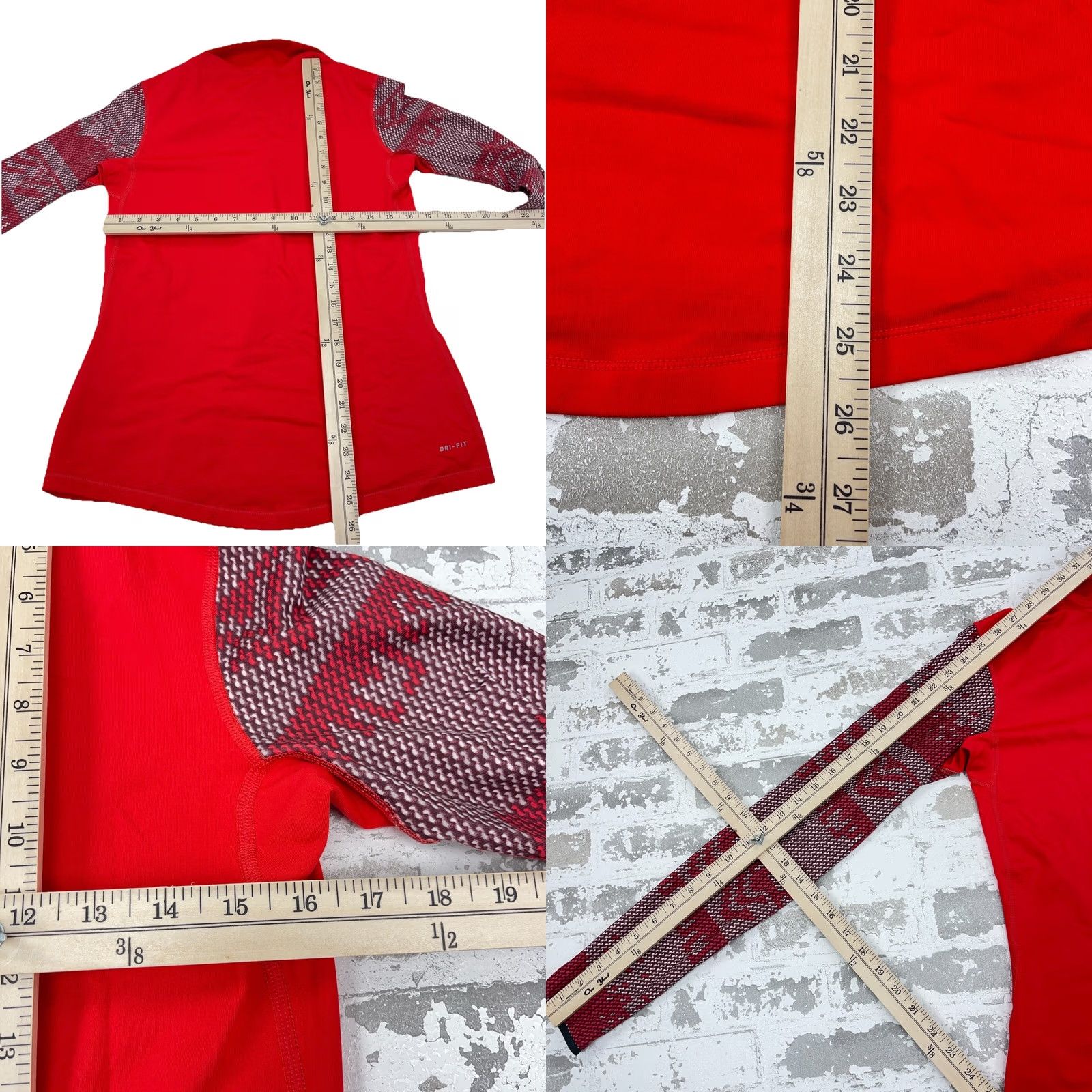 Nike Nike Shirt Womens L Red Pro Sweatshirt Women Pullover Half Zip Sweater Dri Fit Run Thin Size L / US 10 / IT 46 - 8 Thumbnail
