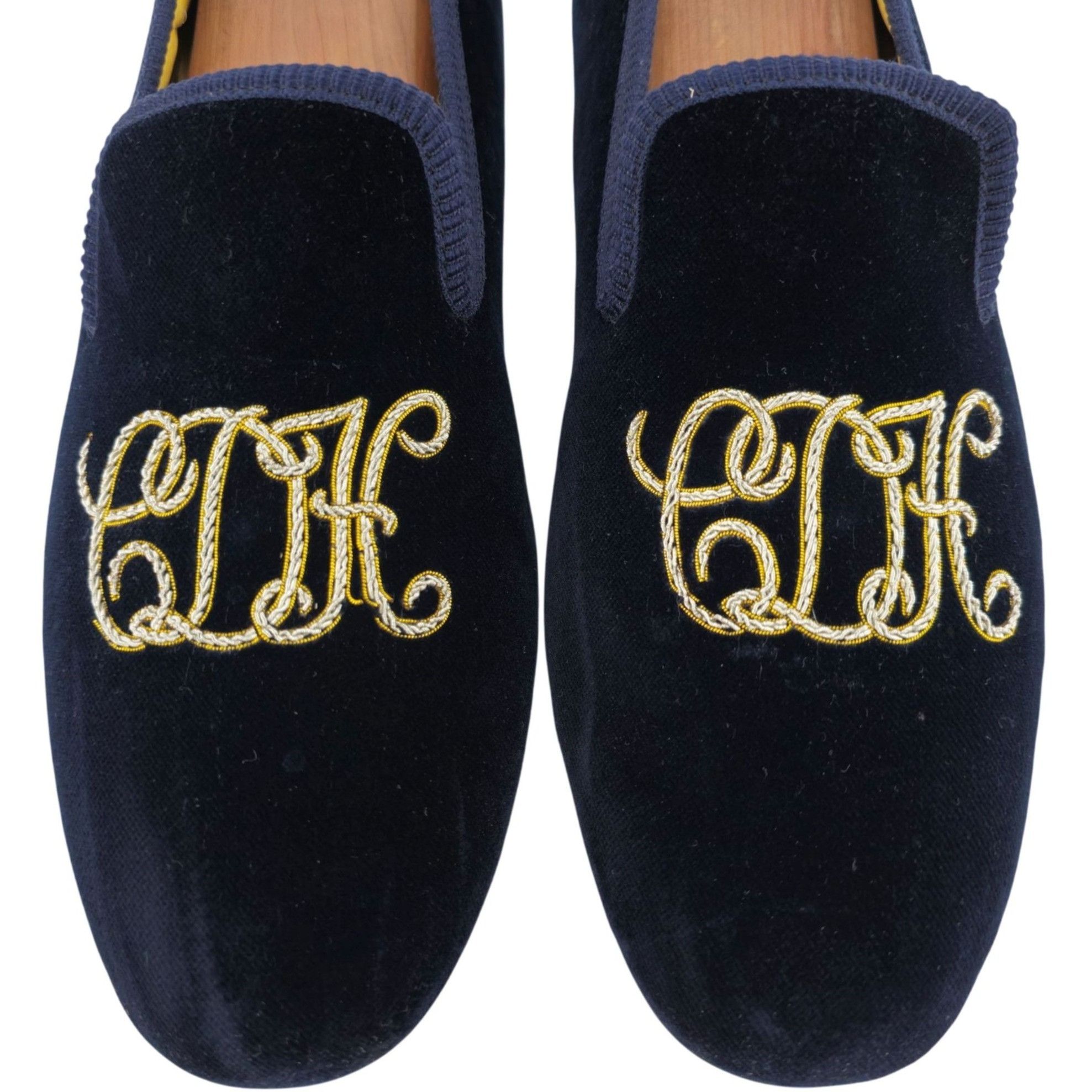 Crockett & Jones Custom English Velvet Slippers Men size 11 display picture 3