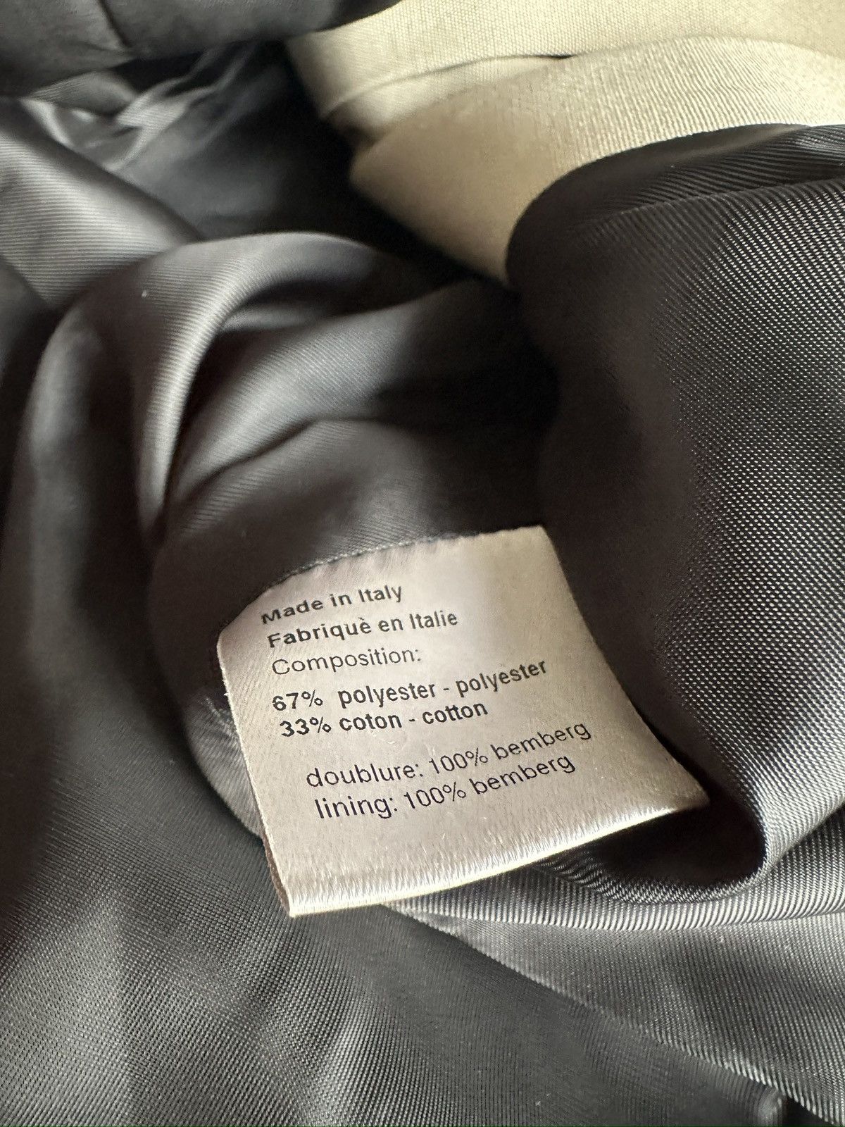 Dior × Hedi Slimane Dior Homme SS03 “Follow me” belted rider moto jacket Size US M / EU 48-50 / 2 - 20 Thumbnail