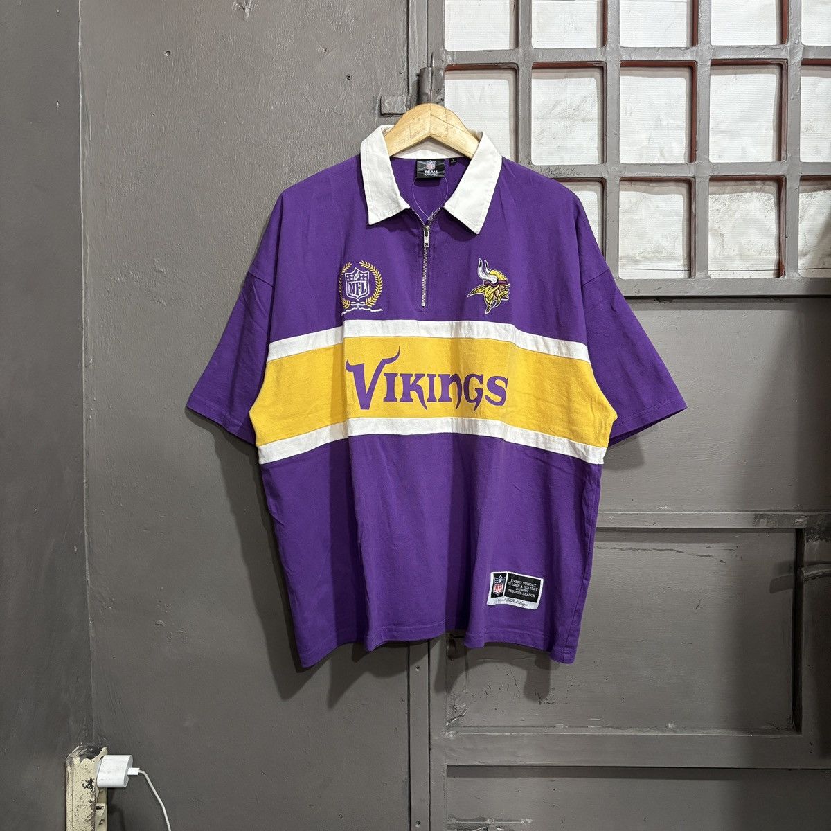 Vikings Half Zip NFL Oversized