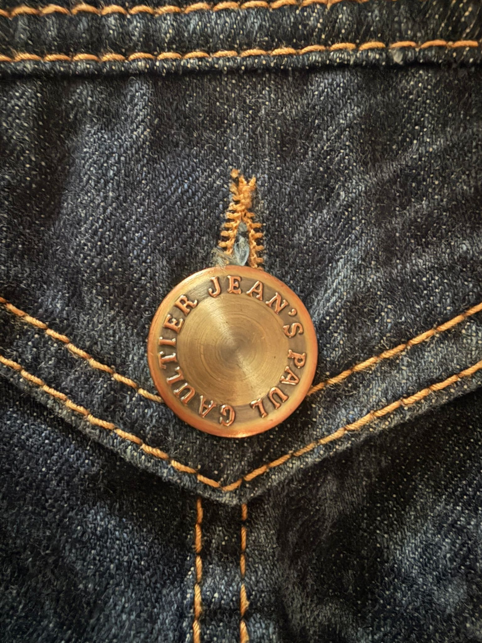 Jean Paul Gaultier Jean Paul Gaultier Jeans 90s Flower Denim Jacket Navy Sz L Size US M / EU 48-50 / 2 - 8 Thumbnail