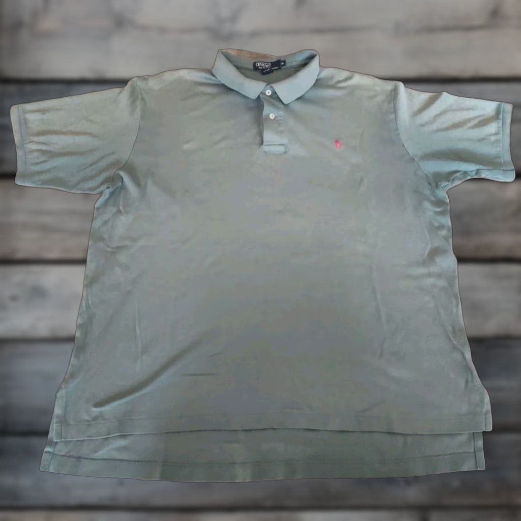 Polo Ralph Lauren Vintage Polo Ralph Lauren Men's Green Short Sleeve Polo Shirt XL Made in USA 90s Classic Casual Golf Size US XL / EU 56 / 4 - 1 Thumbnail