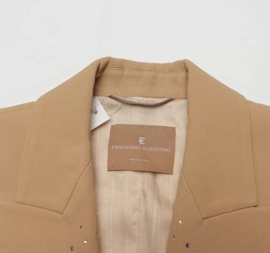 Ermanno Scervino ERMANNO SCERVINO Authentic Heavy Crystal Blazer 42 Size M / US 6-8 / IT 42-44 - 6 Thumbnail