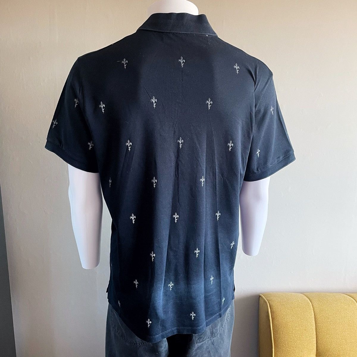 Neil Barrett Neil Barrett Regular Slim Fleur De Lis Polo Shirt Size US XL / EU 56 / 4 - 3 Thumbnail