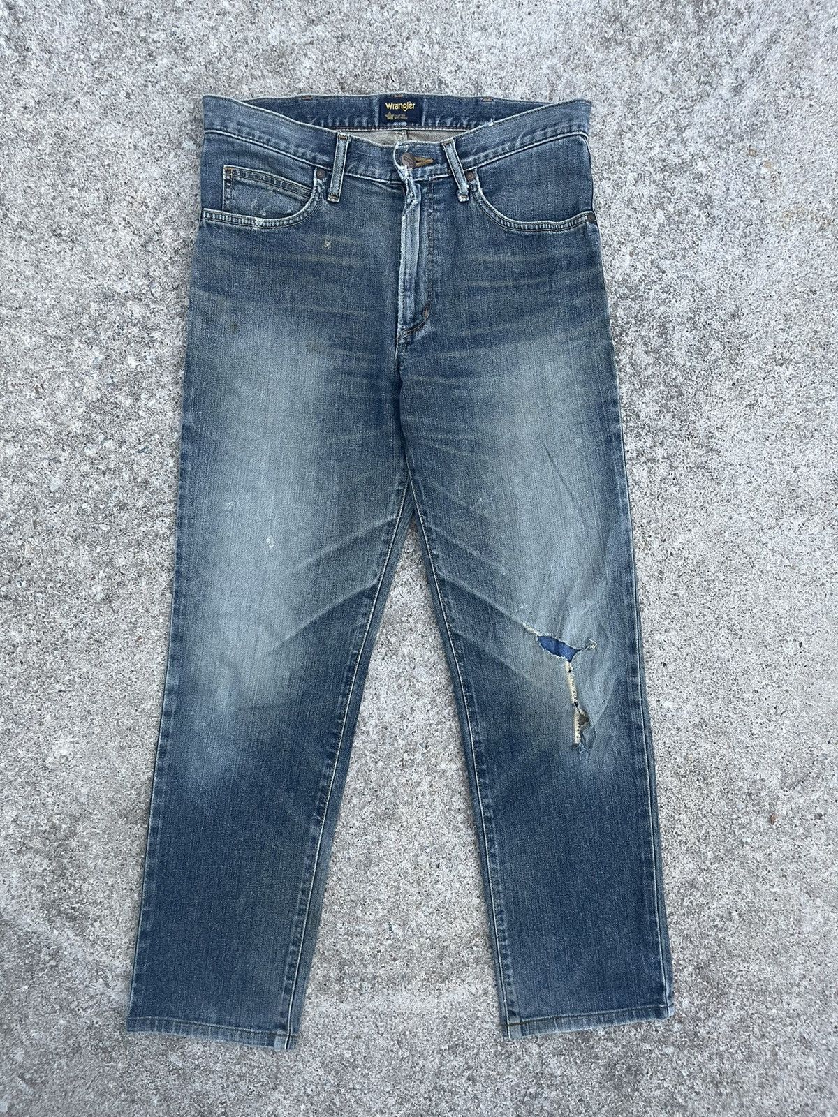Wrangler 🔥 Wrangler Under License Distressed Denim W32🔥 Size US 32 / EU 48 - 2 Thumbnail