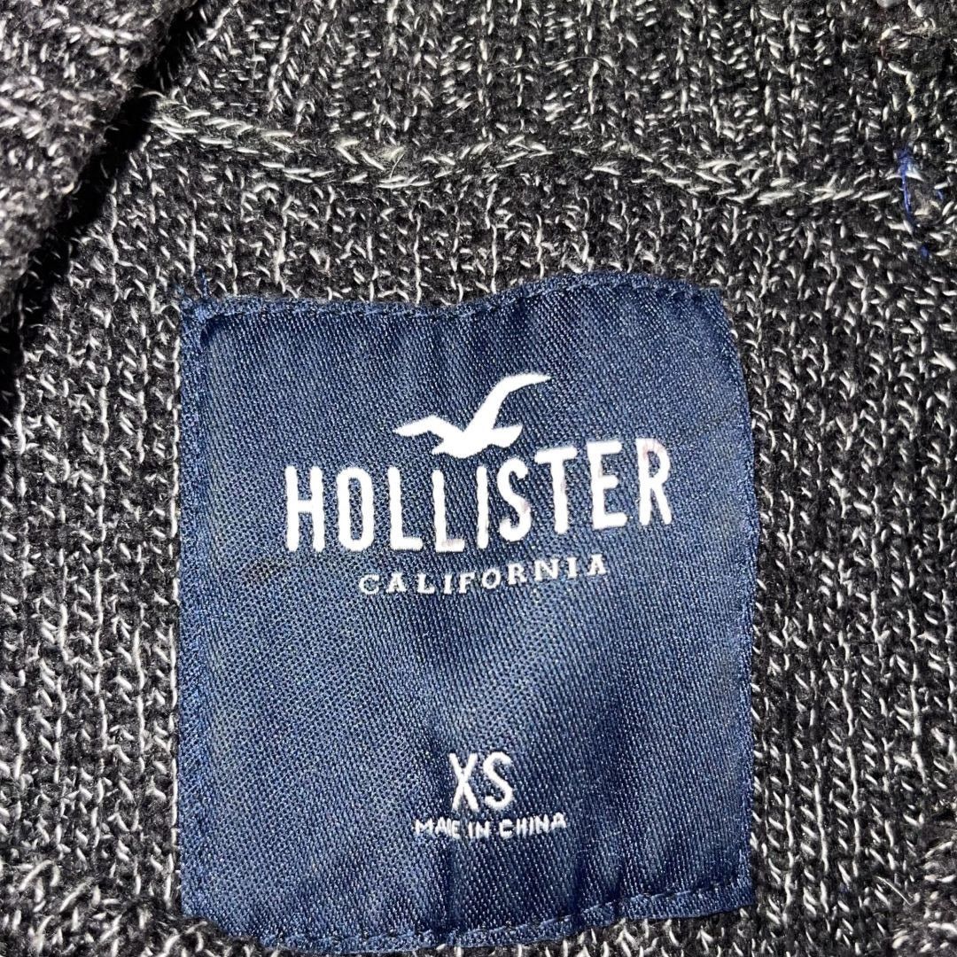 Hollister Logo Men's Marbled Knit Charcoal Crewneck Sweater SZ XS Y2K Size US XS / EU 42 / 0 - 3 Thumbnail