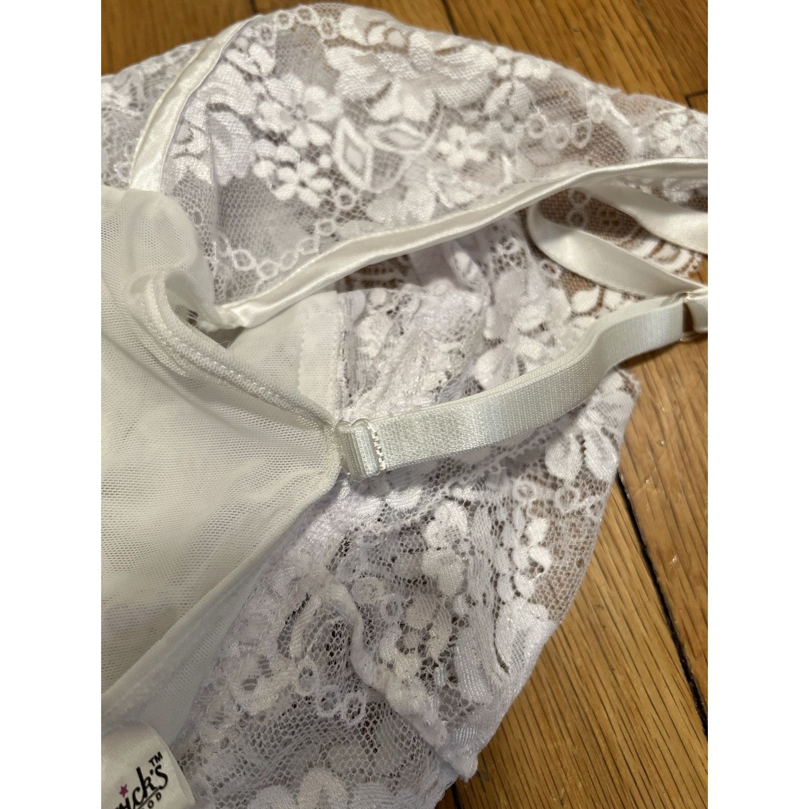 & Other Stories Fredericks Of Hollywood White Babydoll Rhinestones M A003124 Size ONE SIZE - 8 Thumbnail