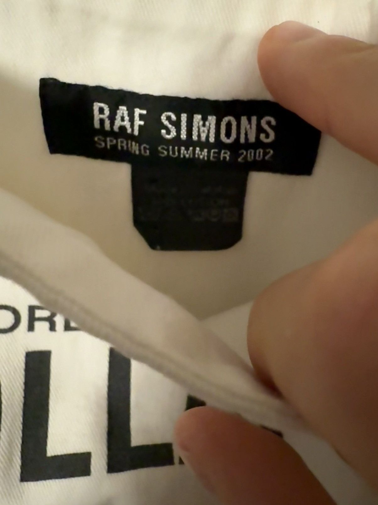 Raf Simons SUPER RARE S/S 2002 Kollaps Cotton Canvas Tote Bag Size ONE SIZE - 7 Thumbnail