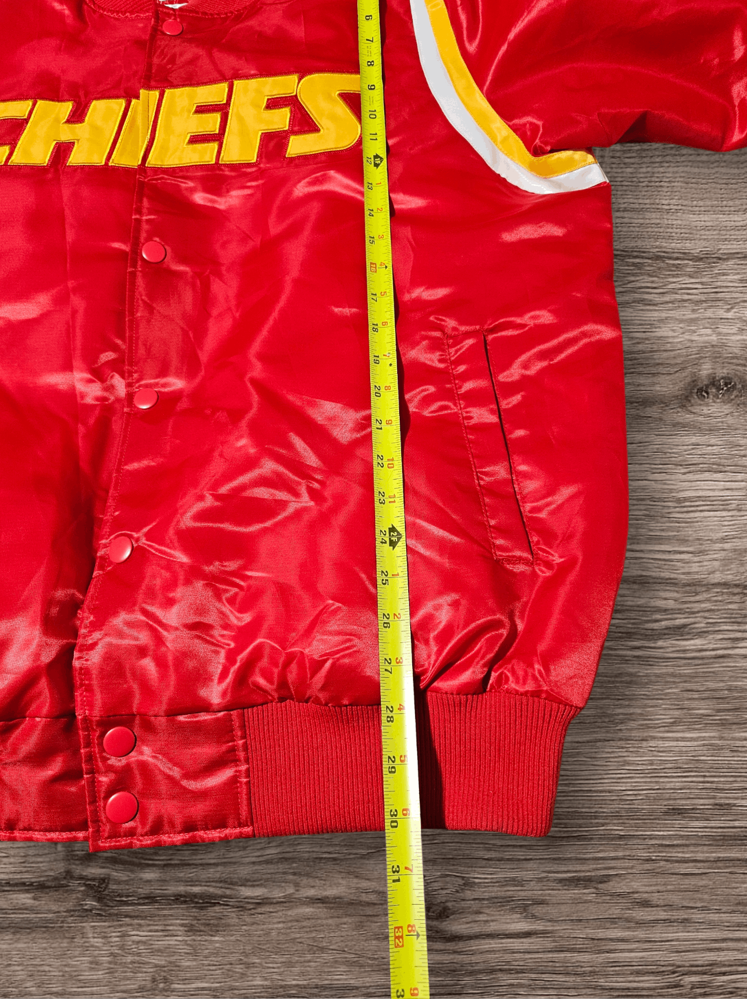 Starter Starter Kansas Chiefs Bomber Jacket Satin XL Snap Size US XL / EU 56 / 4 - 7 Thumbnail