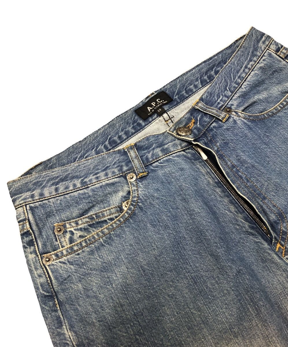 A.P.C. × Japanese Brand × Vintage A.P.C RUE DE FLEURUS PARIS JEANS UNISEX Size US 30 / EU 46 - 9 Thumbnail