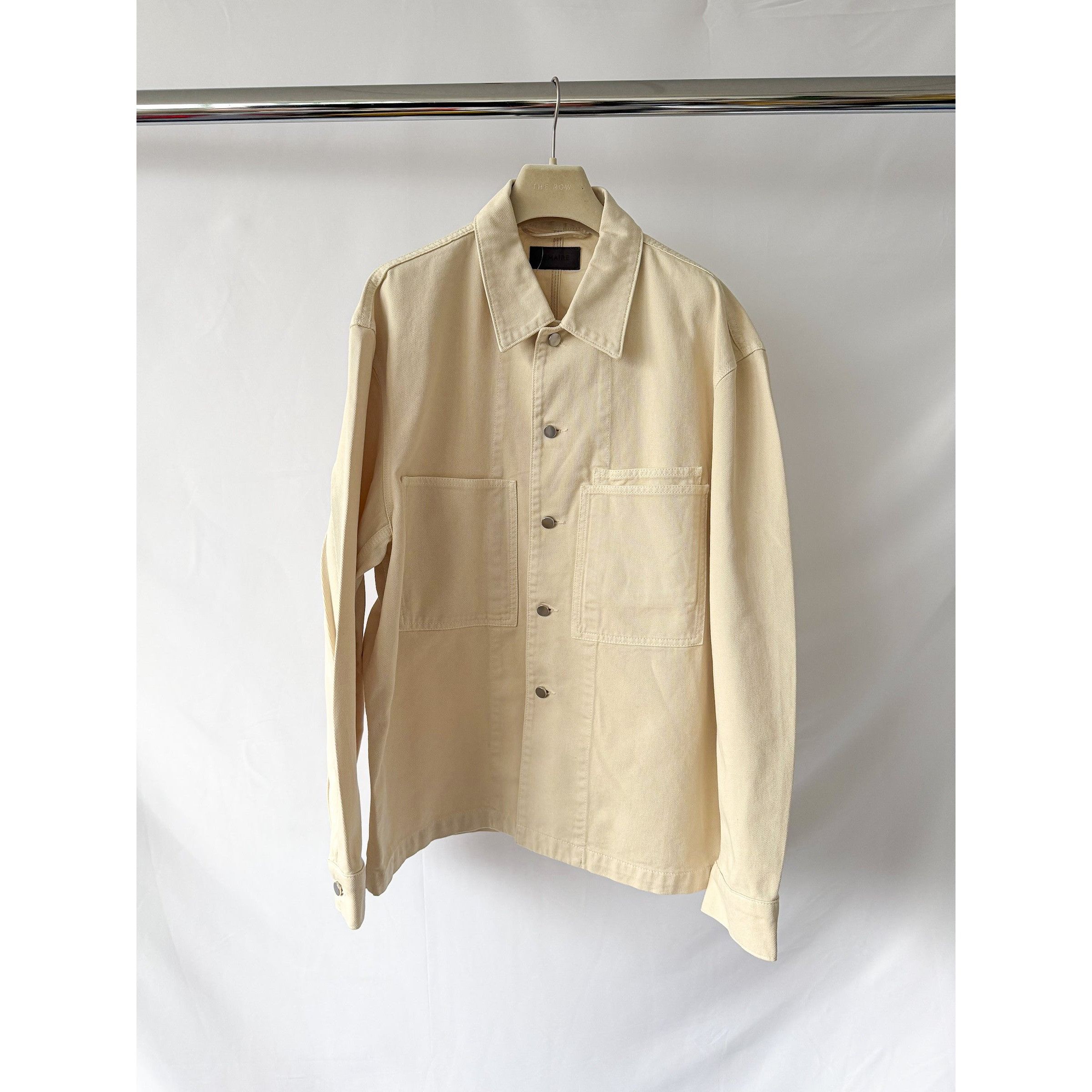 Lemaire Stand Collar Overshirt Zinc Size 44 22AW | Grailed