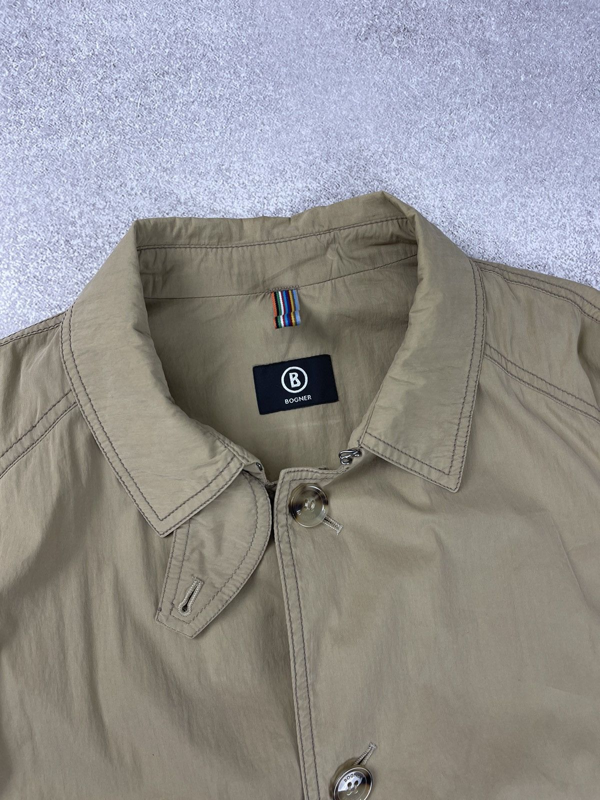 Bogner × Vintage Vintage Bogner Men’s Trench Coat Jacket Size US L / EU 52-54 / 3 - 7 Thumbnail