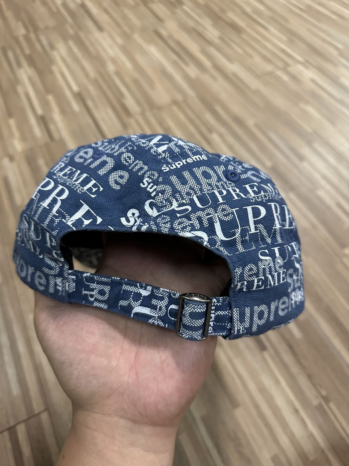 Supreme Supreme Denim 6 Panel Adjustable Hat Size ONE SIZE - 6 Thumbnail