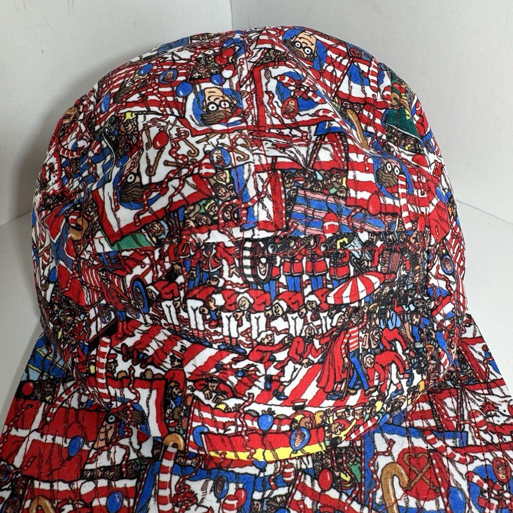 Aldo Where’s Waldo 5 Panel Hat Cap Strap Back Adjustable 2014 Search & Find AOP Navy Multicolor Waldo Men Adjustable Cap Cap Hat Size ONE SIZE - 3 Thumbnail