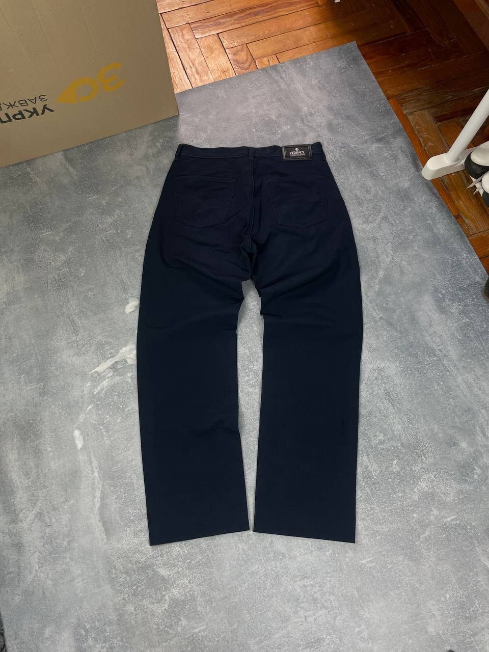 Versace Jeans Couture Vintage Versace Jeans Couture straight navy blue pants Size US 34 / EU 50 - 2 Thumbnail