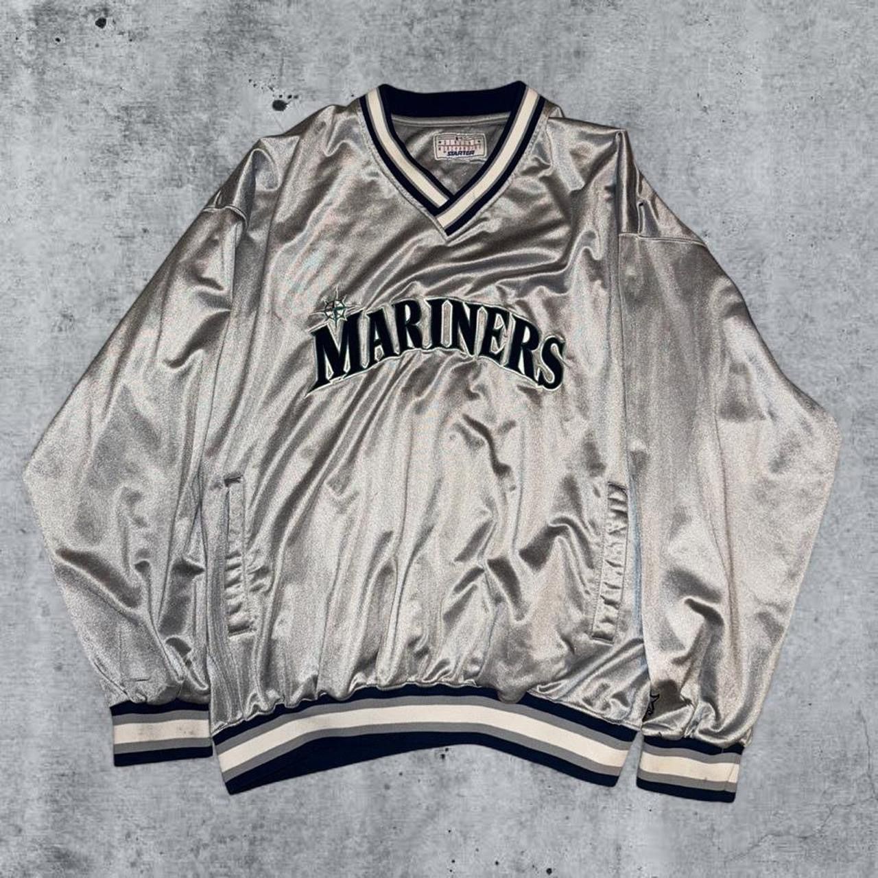 Starter Seattle Mariners Silver Starter Vintage Jersey Pullover Size US XL / EU 56 / 4 - 1 Thumbnail