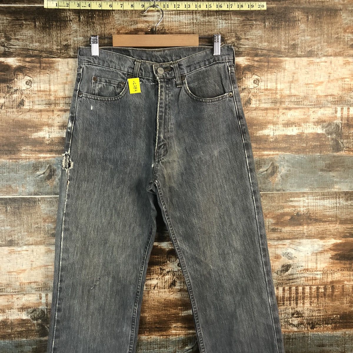 Levi's DLL Levis 503 vintage faded Gray Denim Pants #C284 Size US 30 / EU 46 - 2 Thumbnail