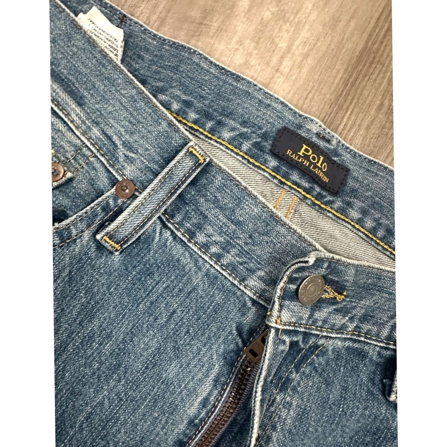 Polo Ralph Lauren VINTAGE Polo Ralph Lauren The Hampton Relaxed Straight Jeans Shirt 34 Mens Blue 30 39 11 8 13.5 36 34x30 Mens Size US S / EU 44-46 / 1 - 6 Thumbnail