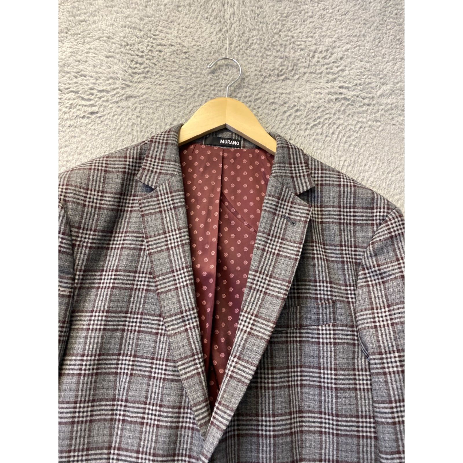 Murano Murano Rugby Blazer Jacket Polo Tweeted Glen Plaid 42R 135-8 Size US L / EU 52-54 / 3 - 2 Thumbnail