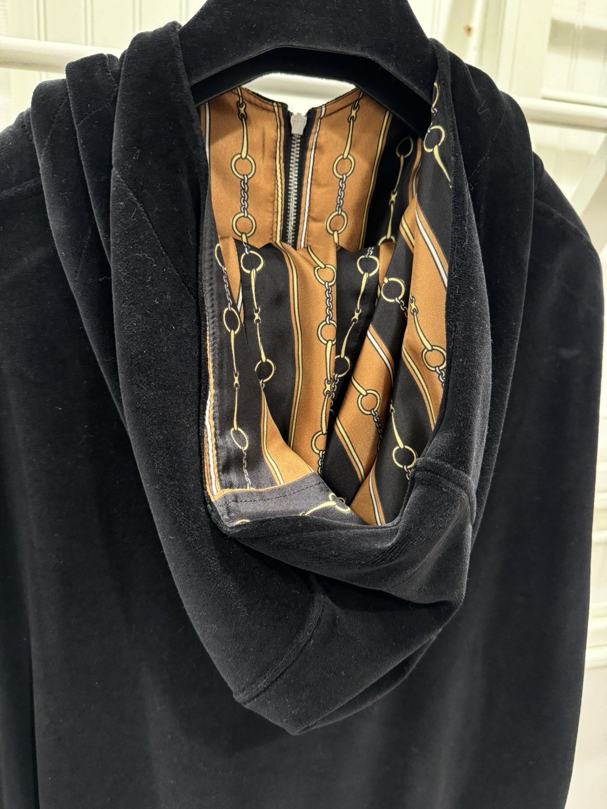 Gucci Gucci GG Logo Velour Half Zip Hoodie Size US XS / EU 42 / 0 - 6 Thumbnail