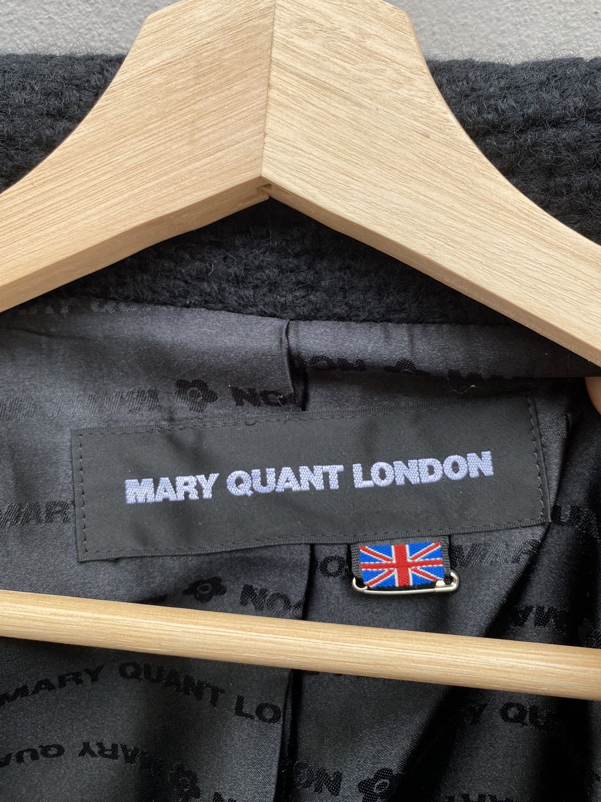 Japanese Brand MARY QUANT LONDON Asymmetrical Pockets Tweed Coat Japan Made Size M / US 6-8 / IT 42-44 - 10 Thumbnail
