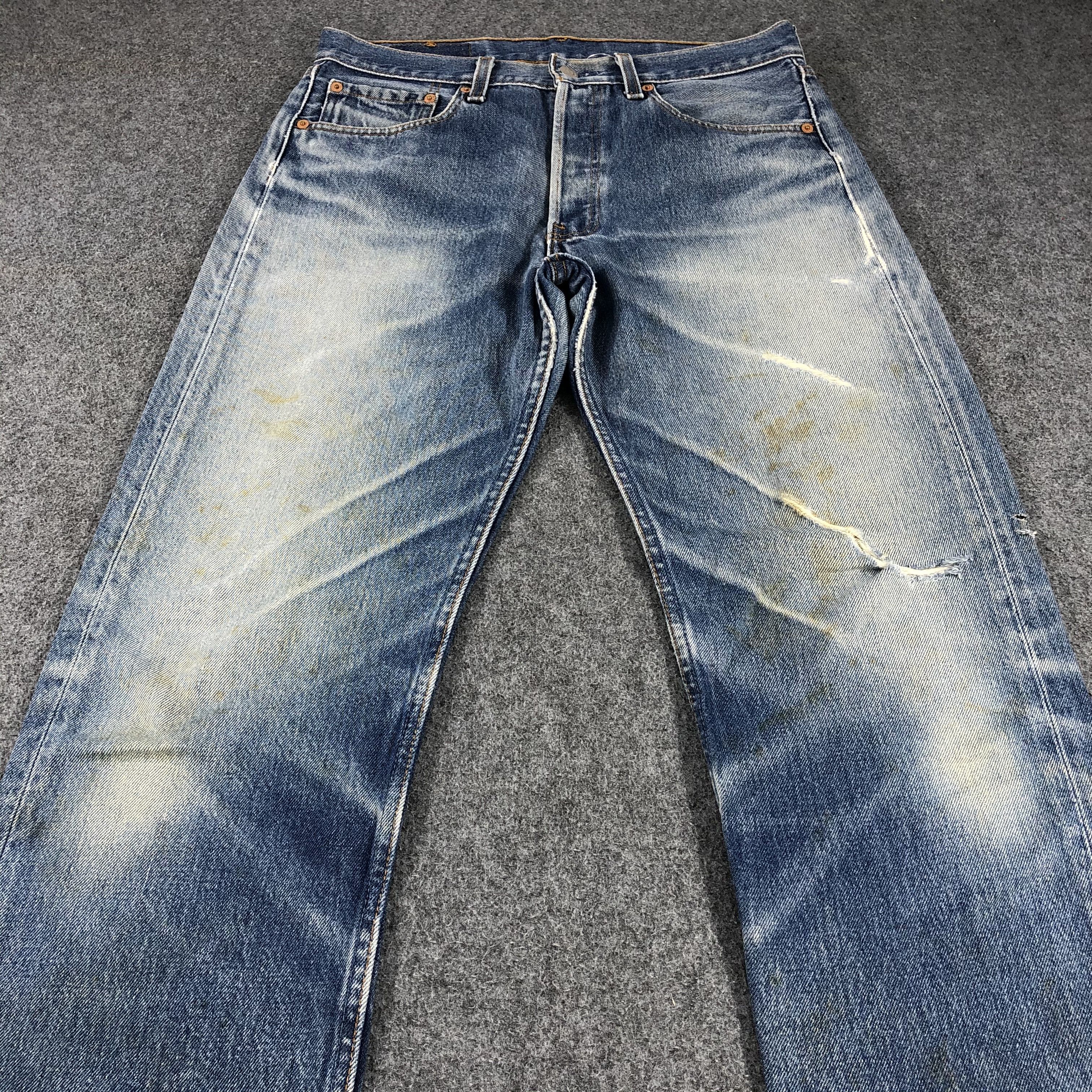 Levi's × Vintage 90s Vintage Levis 501 Jeans-JM852 Size US 31 - 3 Thumbnail